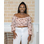 Make You Blush Ruffle Cropped Top - Mauve