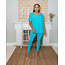 So Over It Leggings Set - Aqua