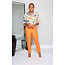 To The Point Ankle Pants - ORANGE