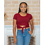 Having My Moment Top - Burgundy