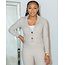 My Season Houndstooth Blazer - Taupe/White