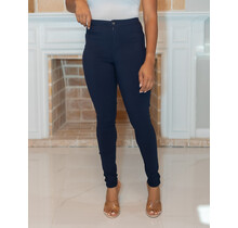 No Troubles High Waist Skinny Jeans - Navy