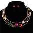 Into The Layers Necklace Set - Multi
