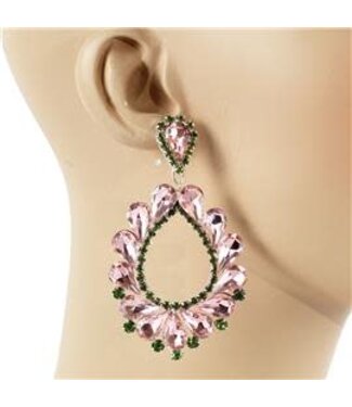 The Details Earrings - Pink/Green