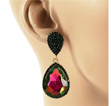 Simply Stunning Earrings - Green Multi