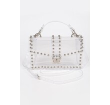 Take Caution Handbag - Silver