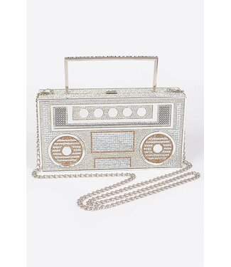Go DJ Rhinestone Handbag