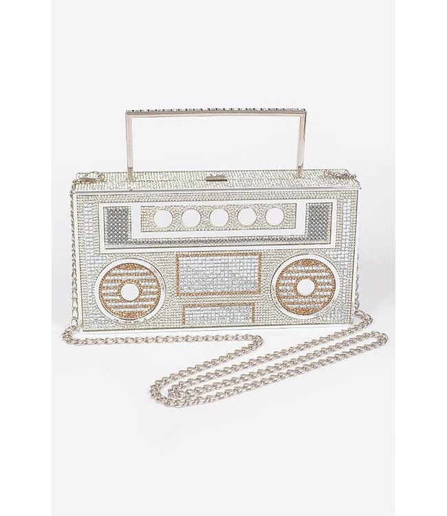 Go DJ Rhinestone Handbag