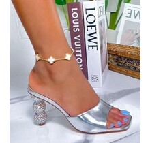 Electric Babe Heels - Silver