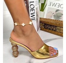 Electric Babe Heels - Gold