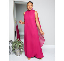 Glamour and Grace Pleated Maxi Dress