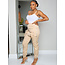 Catch Up Zipped Cargo Pants BEIGE