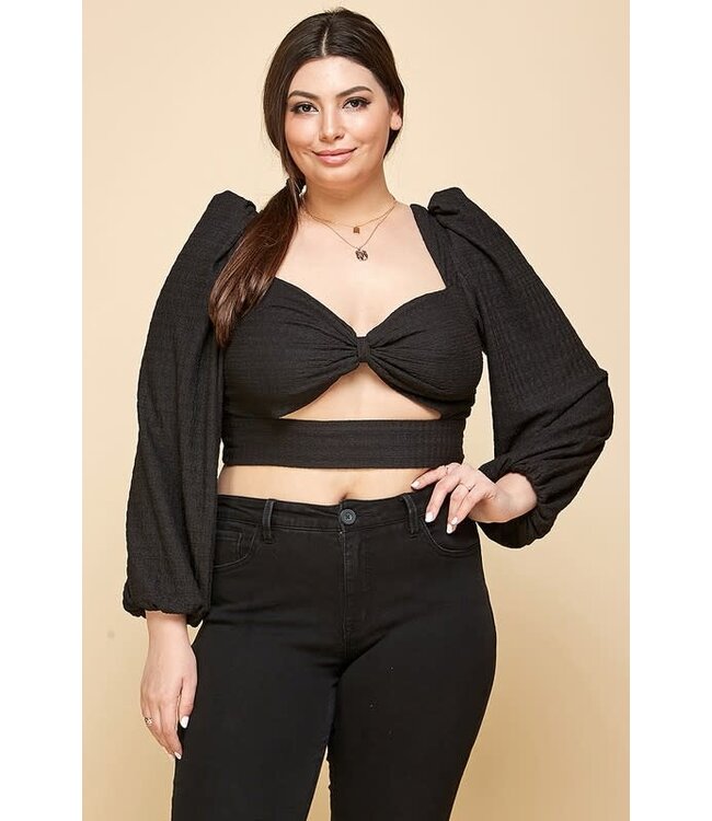 PLUS Midnight Seduction Cropped Top
