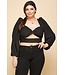PLUS Midnight Seduction Cropped Top