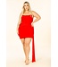 PLUS Red Rapture Bandage Dress
