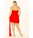 PLUS Red Rapture Bandage Dress