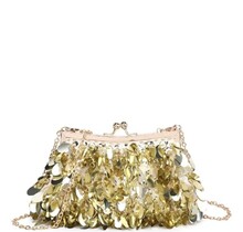 It's Party Time Sequin Clutch - Gold