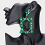 Glam Babe Earrings - Green