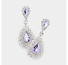 Peak Elegance Earrings - Lavender