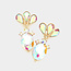 Keep It Cute Earrings - Gold Iridescent