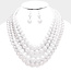 Chance After Chance Pearl Necklace Set - White