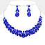Wrapped In Vines Necklace Set - Royal Blue