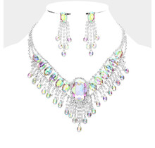 All Access Necklace Set - Silver Iridescent