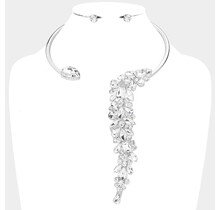 Leave You Speechless Necklace Set - Silver