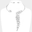 Leave You Speechless Necklace Set - Silver