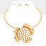 Stop In The Name Of Pearl Necklace Set - Gold