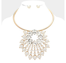 Best In The Game Pearl Necklace Set - Gold