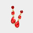 Magic Touch Earrings - Red
