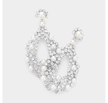 Pearl Romance Earrings - Silver