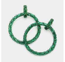 Oh So Fancy Earrings - Emerald