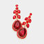 Very Chic Earrings - Red