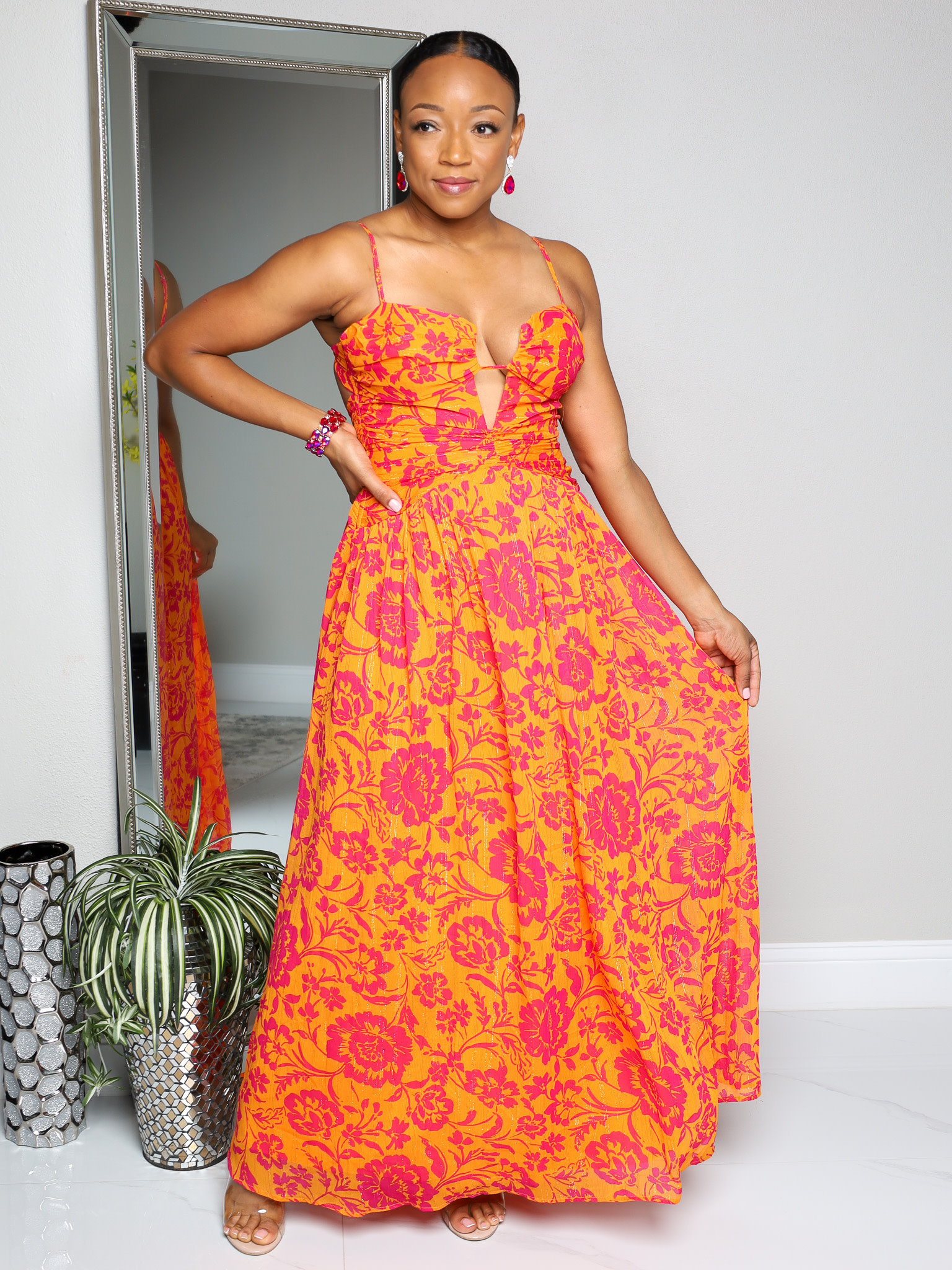 Forever floral dress cheap