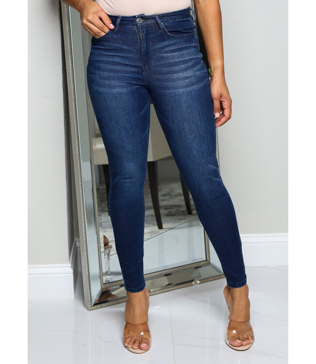 Why So Serious Stretch Jeans - DARK WASH