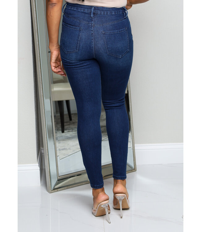 Why So Serious Stretch Jeans - DARK WASH