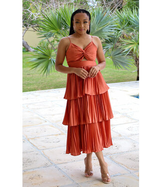 Free Spirit Satin Layered Dress