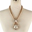 Keeping Safe Pearl Necklace Set - Gold