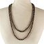 Beaded Perfection Necklace - Pewter