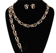 Never Too Much Necklace/Bracelet Set - Gold