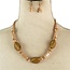 Ups and Downs Necklace Set - Nude