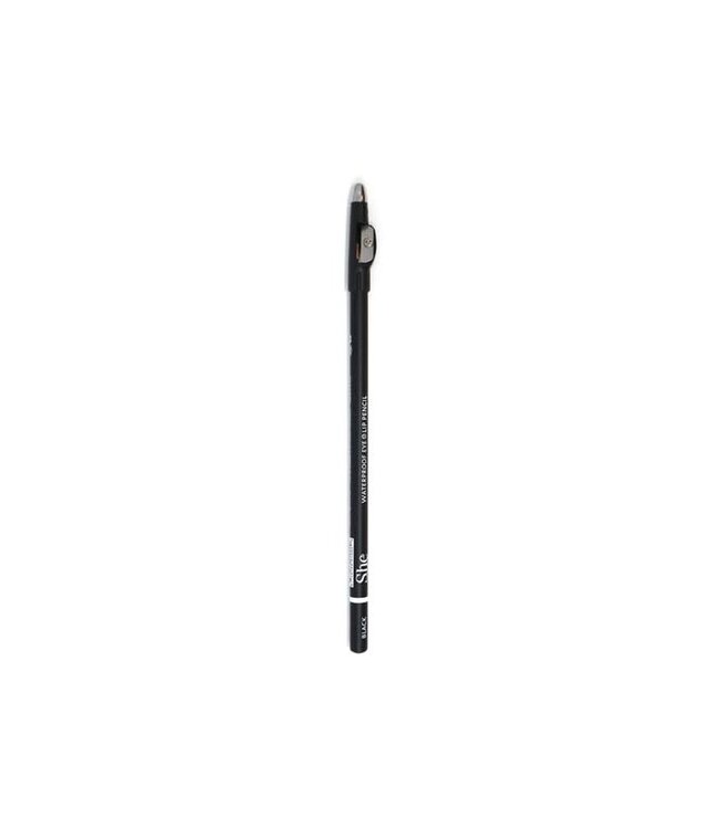 SHE Eye Lip Pencil with Sharpener - Black