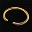 Thick Cut Cuff Bracelet - Gold