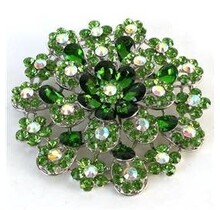 Bigger Bloom Brooch - Green