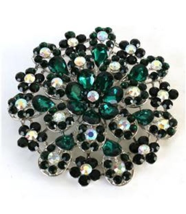 Bigger Bloom Brooch - Emerald
