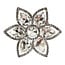 In The Shadow Floral Brooch - Silver
