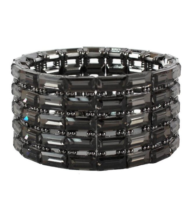 Square Up Bracelet - Pewter