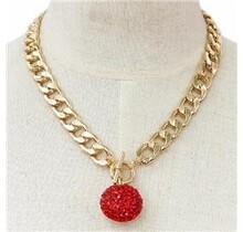 Circle Of Radiance Necklace - Red
